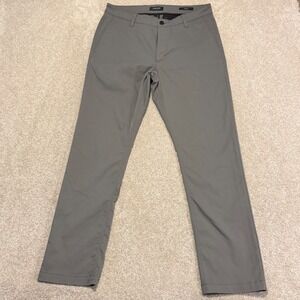 Proof Huckberry Pants Mens 33x31 Tech Chino Straight Gray Preppy Stretch